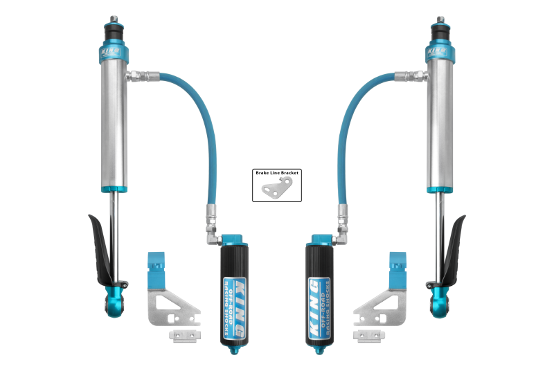 King Shocks 2022+ Toyota Tundra 2.5 Dia. Rear Remote Reservoir Shock (Pair) for offroad performance upgrades. Main image
