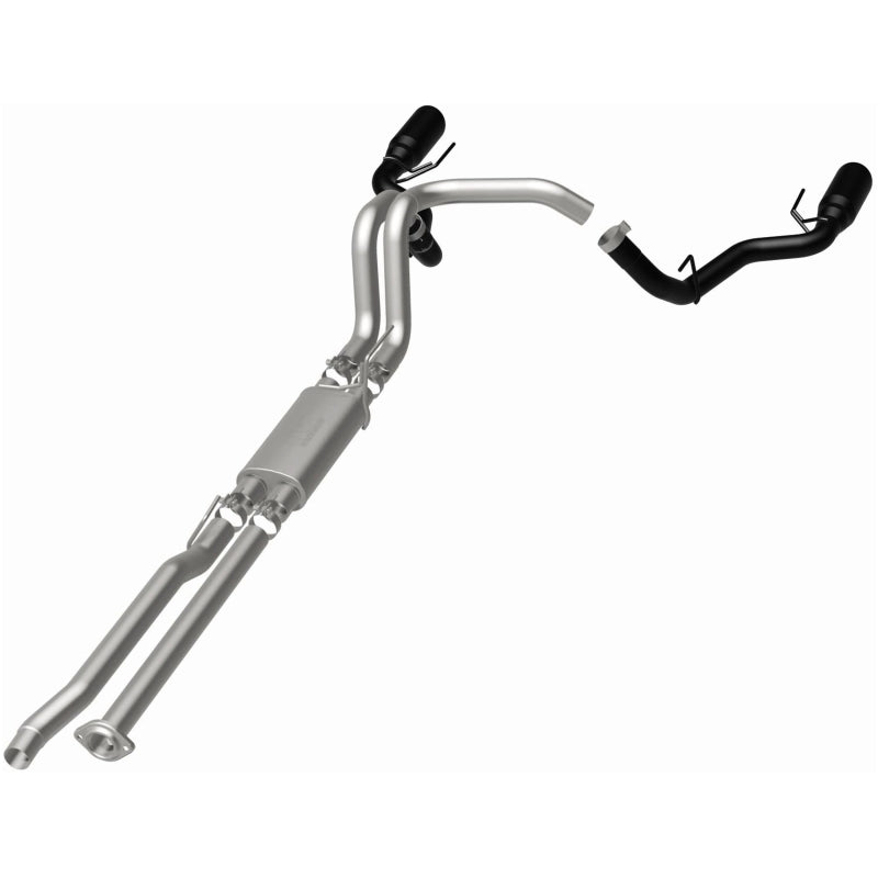 MagnaFlow SYS Cat-Back 2017 Ford F-150 Raptor 3.5L Dual Black Coated 3in Tips exhaust system for offroad performance upgrades