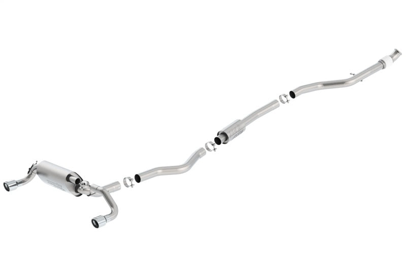 Borla 13-16 BMW 335i / 435i Atak Cat back SS 3.0in, 2.25in 3.5in Tip Single Rolled exhaust system for performance upgrades.