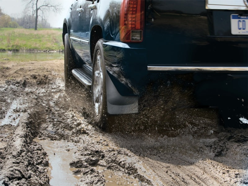 WeatherTech 01-10 Ford F250/F350/F450/F550 No Drill Mudflaps - Black Secondary image