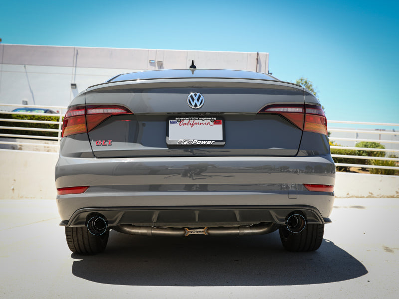 aFe 19-21 VW Jetta GLI (MKVII) L4-2.0L (t) MACH Force-Xp 304 SS Cat-Back Exhaust System Blue Tips Secondary image