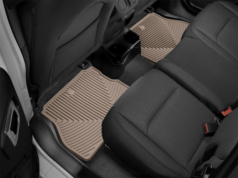 WeatherTech 2018+ Jeep Wrangler Rear Rubber Mats - Tan Secondary image