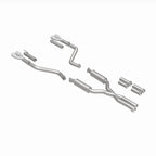 MagnaFlow 2017+ Dodge Challenger 409 SS Polished 3in Quad Tips Cat-Back Exhaust parts layout