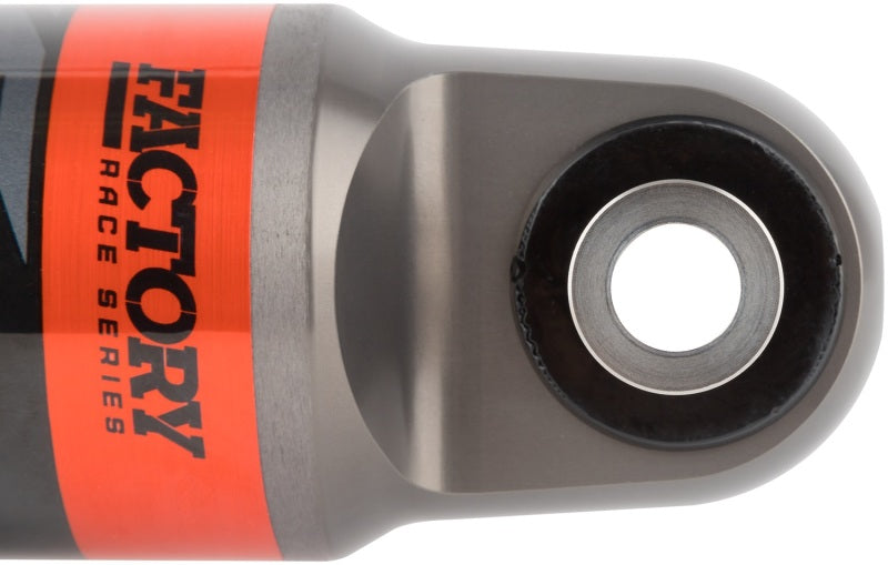 Fox 18-Up Jeep JL 2.5 Performance Series 10.2in. Smooth Body Piggyback DSC Rear Shock 0-1.5in. Lift close-up view.