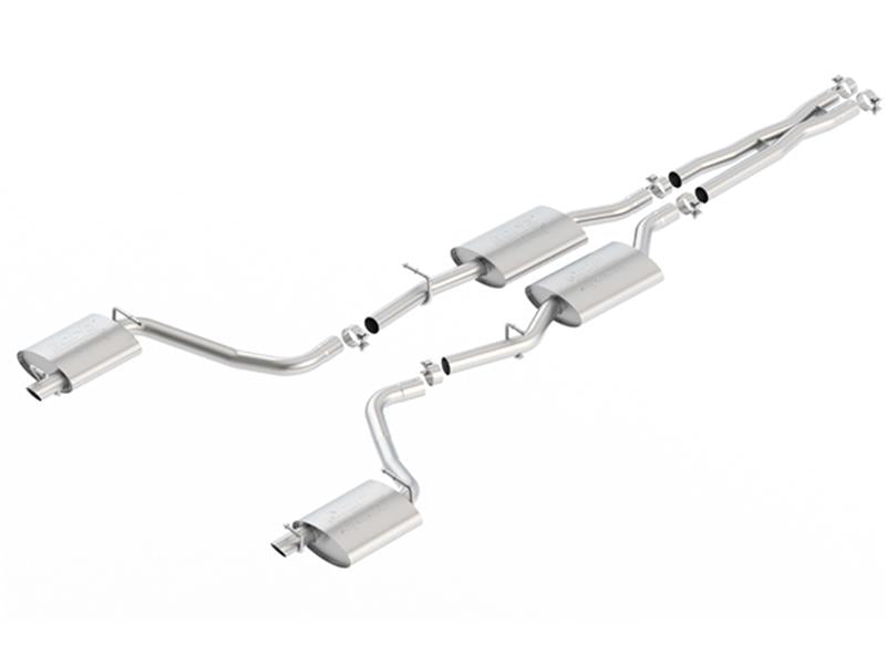Borla 2015 Dodge Challenger 3.6L V6 ATAK Catback Exhaust No Tips Factory Valance for offroad performance upgrades