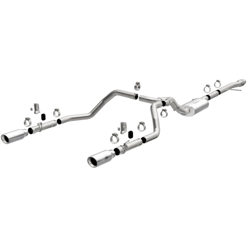 MagnaFlow 2019 Chevy Silverado 1500 V8 5.3L/V6 4.3 Street Series Dual Exit Exhaust w/ Polished Tips Secondary image