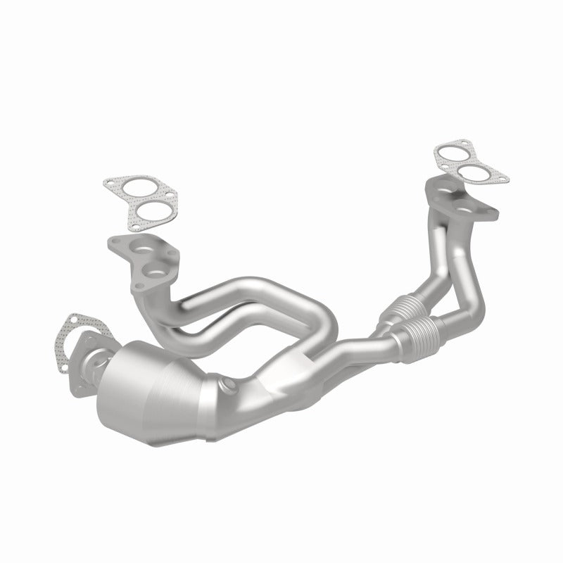 MagnaFlow Converter Direct Fit 06-11 Subaru Impreza 2.5L installed view