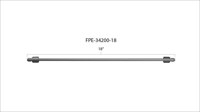 Fleece Performance 18in High Pressure Fuel Line (8mm x 3.5mm Line, M14x1.5 Nuts) Secondary image