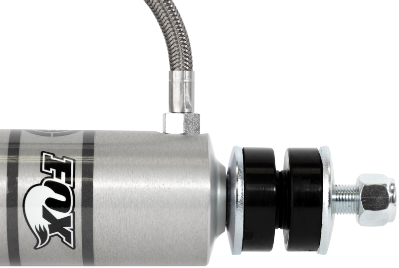 Fox 2.0 Performance Series 10.1in. Smooth Body Remote Res. Shock w/Stem Mount / Std Travel - Black for off road parts and Jeep Wrangler accessories.