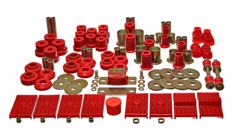 Energy Suspension 76-79 Firebird / 75-79 Nova Red Hyper-flex Master Bushing Set - off road parts and performance upgrades.