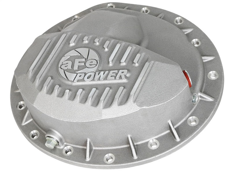 aFe Front Differential Cover (Raw; Street Series); Dodge Diesel Trucks 03-12 L6-5.9/6.7L (td) Secondary image