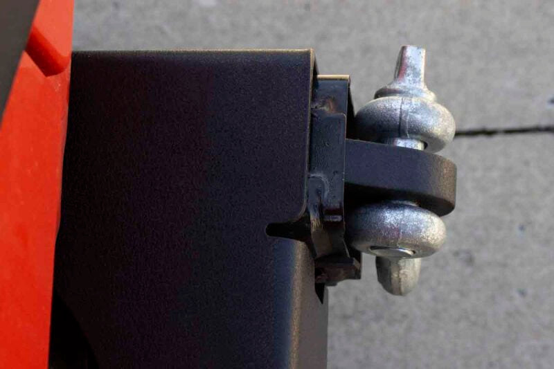 Fishbone Offroad 07-18 JK Wrangler Rubicon and Unlimited Jeep JK Rear D-Ring Frame Mounts close up.