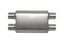 Gibson CFT Superflow Dual/Dual Oval Muffler - 4x9x13in/2.25in Inlet/2.25in Outlet - Stainless for offroad performance upgrades