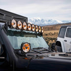 KC HiLiTES Gravity Titan LED 6in. - Pair Pack (Spot Beam) on off-road vehicle