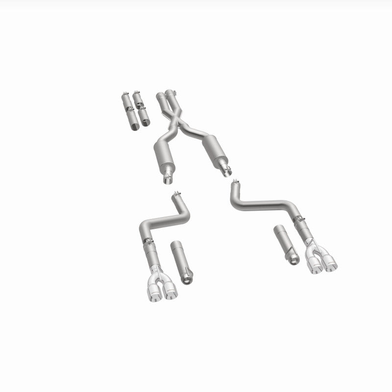 MagnaFlow 2017+ Dodge Challenger 409 SS Polished 3in Quad Tips Cat-Back Exhaust system components