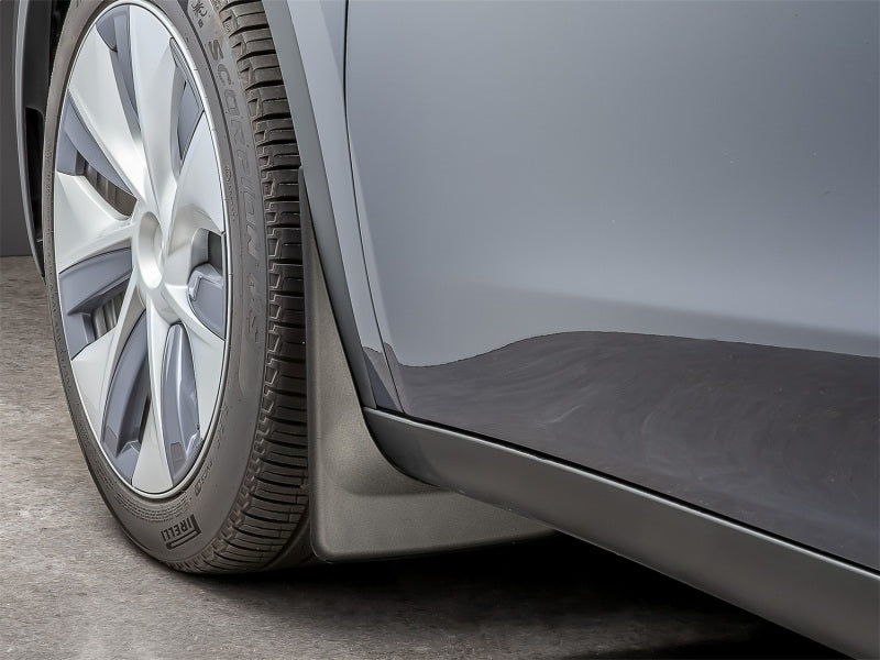 WeatherTech 20-24 Tesla Model Y No Drill Front MudFlaps - Black Secondary image