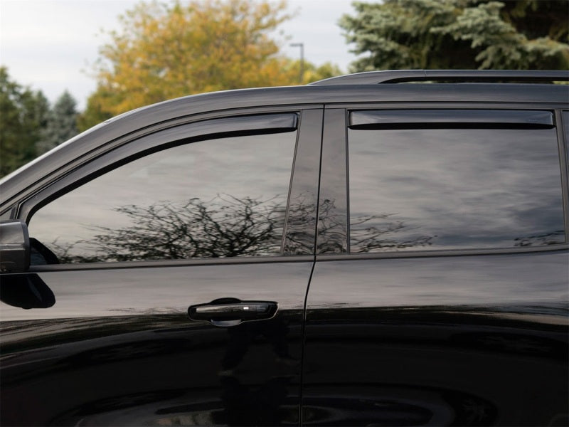 WeatherTech 24-26 Chevrolet Traverse Front and Rear Side Window Deflectors - Dark Smoke Secondary image