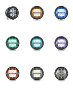Rigid Industries 360-Series 4in LED Off-Road Spot Beam - RGBW (Pair) in multiple colors for offroad lighting.