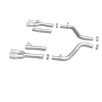 MagnaFlow Axle-Back, SS, 2.5in, Quad Split Rear 3.5in Tip 2015 Dodge Challenger 3.6L V6 performance exhaust system parts
