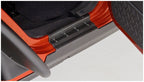 Bushwacker 07-18 Jeep Wrangler Unlimited Trail Armor Rocker Panel and Sill Plate Cover - Black close-up detail.