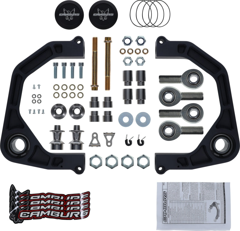 Camburg Toyota 22-23 Landcruiser 300 / 22-23 LX600 KINETIK V2 Perf Billet Uniball Upper Arms install kit and components