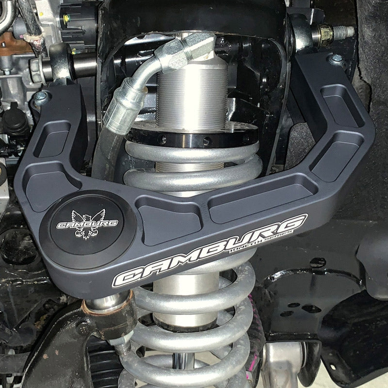 Camburg Ford Bronco 21-23 KINETIK V2 Performance Billet Uniball Upper Arms close-up