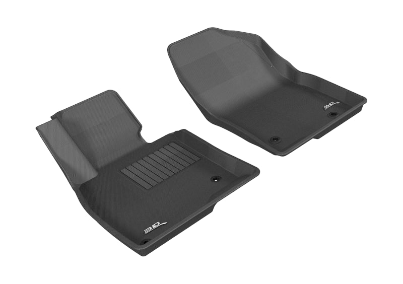 3D MAXpider 2014-2019 Mazda Mazda3/Mazda6 Kagu 1st Row Floormat - Black for vehicle protection and style.