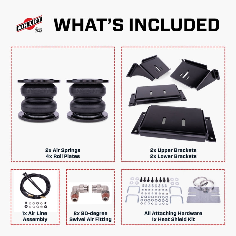 Air Lift LoadLifter 7500 XL Ultimate Air Spring Kit 16-25 Chevy/GMC Silverado/Sierra 3500HD components included