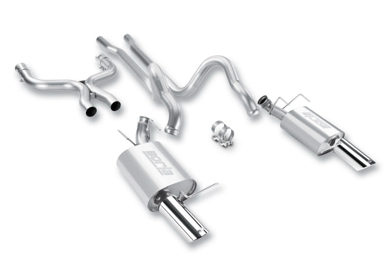 Borla 2011-2012 Mustang GT 5.0L 8cyl 6spd RWD Aggressive ATAK Catback Exhaust parts for performance upgrades