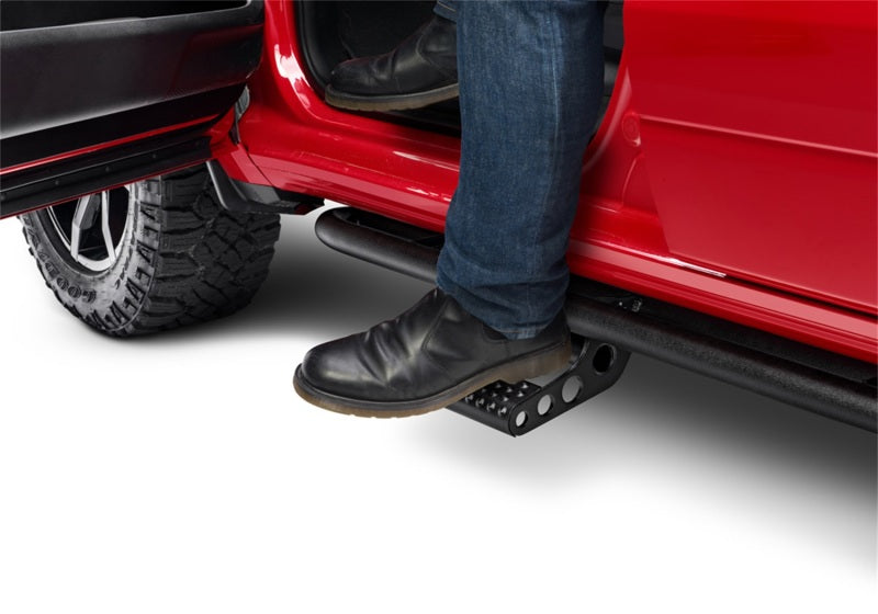 N-Fab RKR Step System 2019 Dodge Ram 1500 Crew Cab All Beds - Tex. Black - Cab Length - 1.75in Secondary image