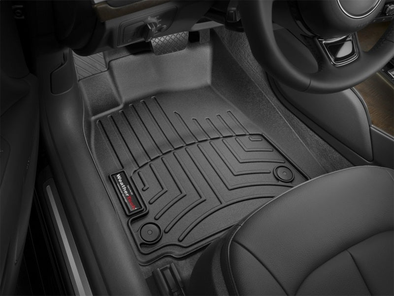 WeatherTech 12+ Audi A6/S6 Front FloorLiner - Black on car floor