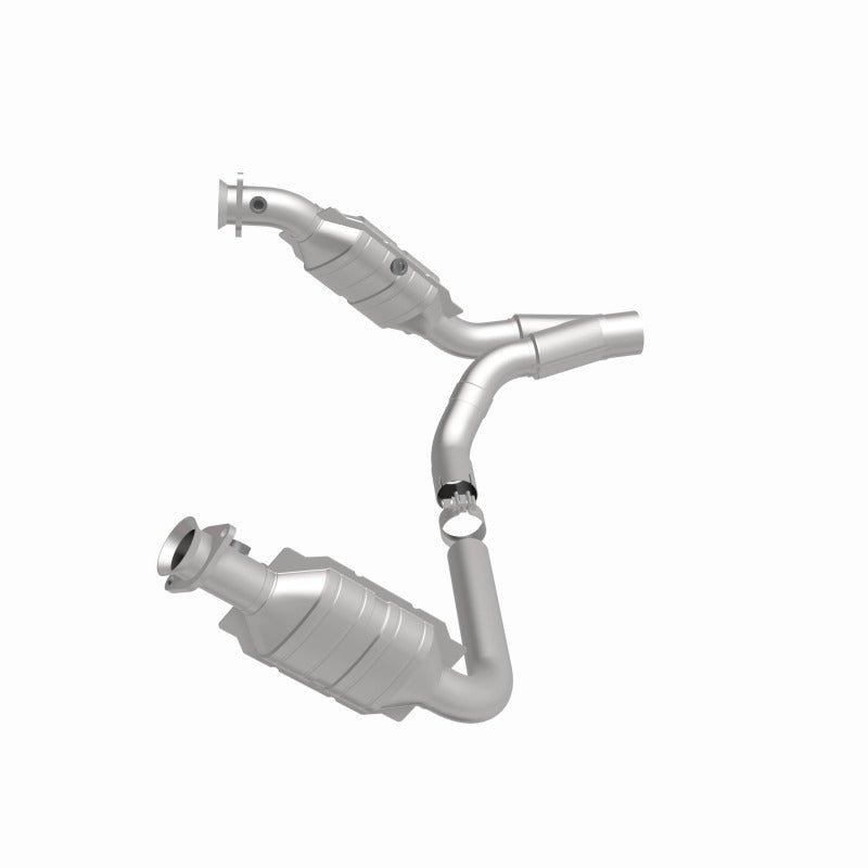 MagnaFlow Conv DF 09-10 Dodge Ram 1500 Pickup Truck 5.7L exhaust system for offroad performance upgrades and accessories.