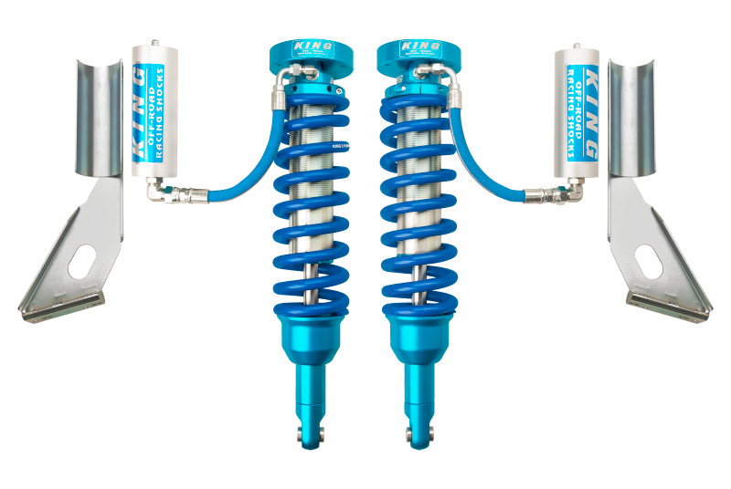 King Shocks 2010+ Toyota FJ Front 2.5 Dia Coilover Remote Reservoir Shock (Pair) for off road performance and suspension lift kits.
