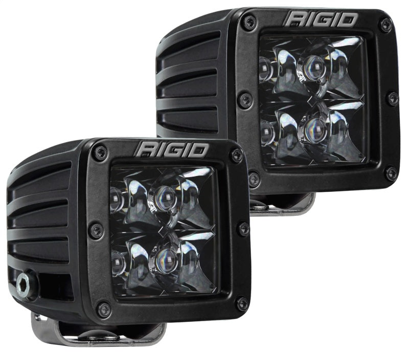 Rigid Industries D-Series Midnight Edition - Spot - Set of 2 for offroad lighting and performance upgrades. Main image