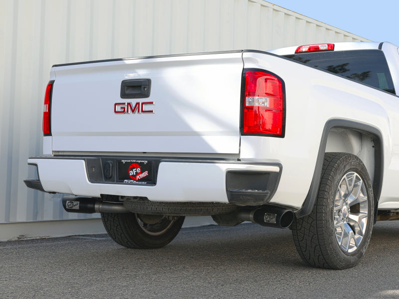 aFe Gemini XV 3in 304 SS Cat-Back Exhaust w/ Cutout 09-18 GM Trucks 4.3L/4.8L/5.3L w/ Black Tips Secondary image