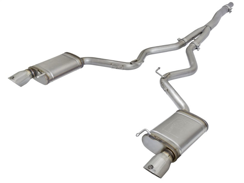 aFe MACHForce XP Exhausts Cat-Back SS-304 EXH w/ Polished Tips 15-16 Ford Mustang EcoBoost 2.3L (t) Secondary image
