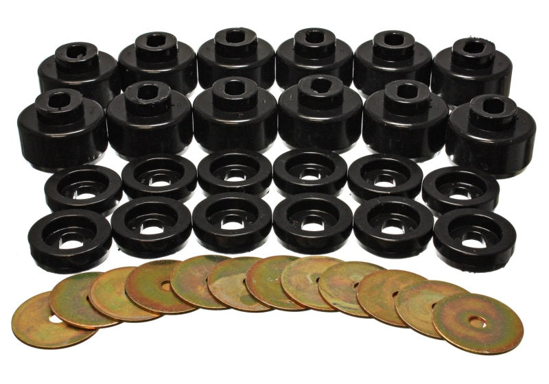 Energy Suspension Body Mount Set - Black for offroad performance upgrades