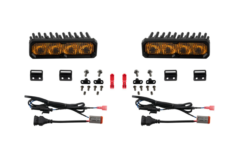 Diode Dynamics 2022-2026 Toyota Tundra Fog SS6 Sport LED Kit Yellow 3000K Secondary image