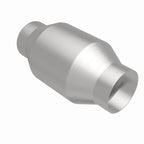 MagnaFlow Conv Univ 2.5in Inlet/Outlet Center/Center Round catalytic converter with stainless steel construction