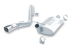 Borla 91-95 Jeep Wrangler YJ 4.0L 6cyl 4WD 2Dr SS Single Right Rear Exit Cat-Back Exhaust components and clamps