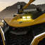 Baja Designs 2024+ Can-Am Maverick R S2 Pro Hood Light Kit on a yellow ATV