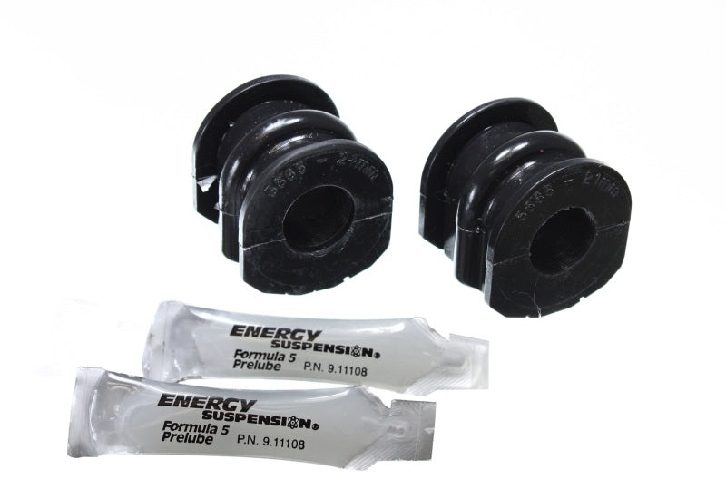 Energy Suspension 03-07 Infiniti G-35 Coupe RWD / 02-09 350Z Black 21mm Rear Sway Bar Frame Bushings and lubricant packs