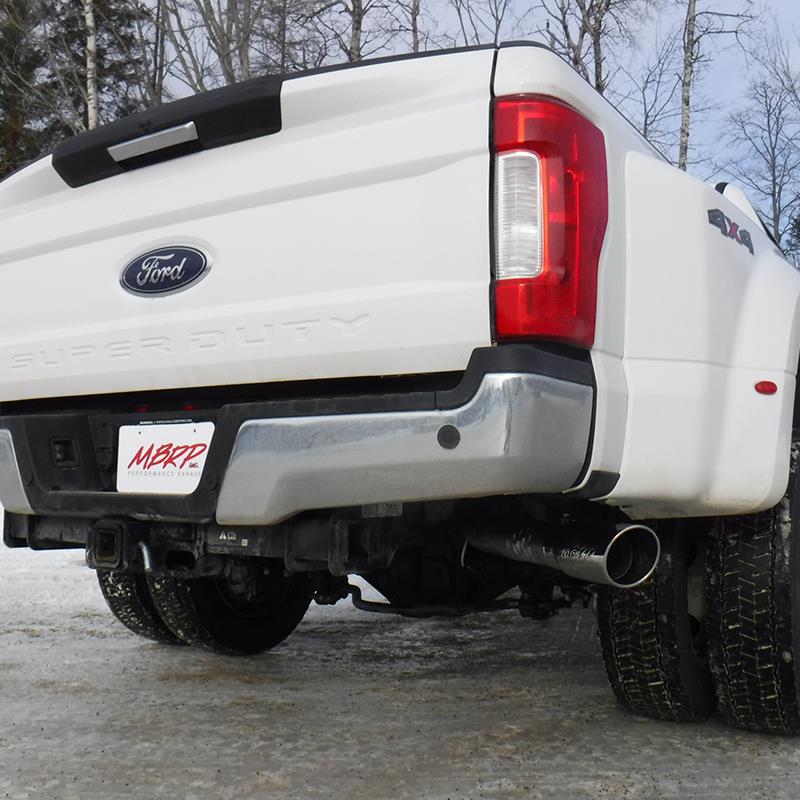MBRP 17-19 Ford F-250/350/450 6.7L 4in Filter Back Single Tip Side Exit T409 Exhaust System Secondary image
