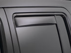 WeatherTech 06-10 Dodge Charger Rear Side Window Deflectors - Dark Smoke installed on vehicle