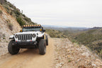 KC HiLiTES 6in. Round Soft Cover (Pair) - Black w/Yellow KC Logo on Jeep