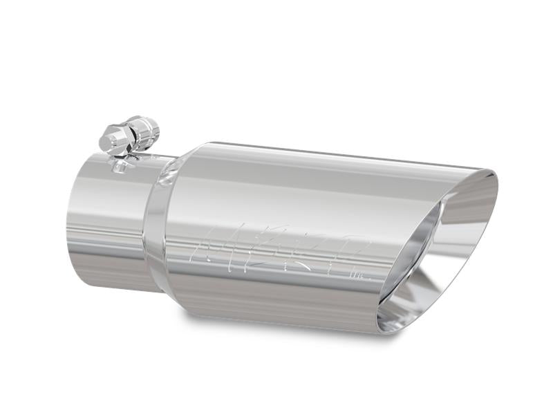 MBRP Universal Tip 4in OD 3in Inlet 10in Length Dual Wall Angled End T304 Secondary image