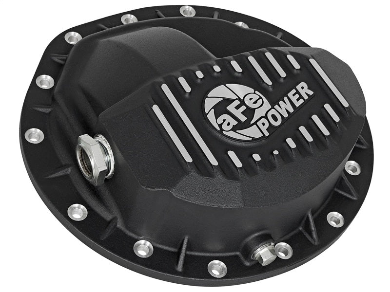 aFe Power Pro Series Rear Differential Cover Black w/Machined Fins 16-17 Nissan Titan XD(AAM 9.5-14) Secondary image