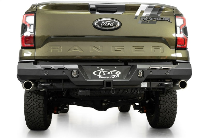 Addictive Desert Designs2024+ Ford Ranger Raptor Phantom Rear Bumper for offroad performance upgrades.