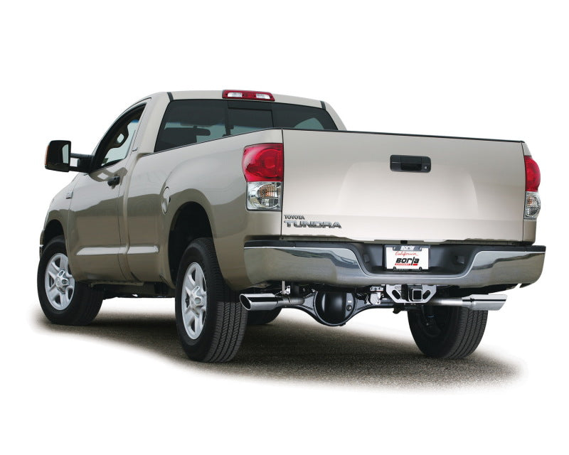 Borla 07-08 Toyota Tundra 5.7L Exhaust on truck rear view
