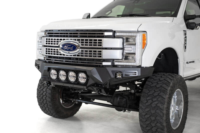 Addictive Desert Designs 17-20 Ford Super Duty Bomber Front Bumper w/ Mounts For 4 Rigid 360 6in Secondary image